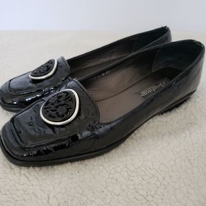 Black Brighton Camile Flats Slip On Loafers